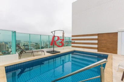 Apartamento com 2 dormitórios à venda, 53 m² por R$ 840.000,00 - Embaré - Santos/SP