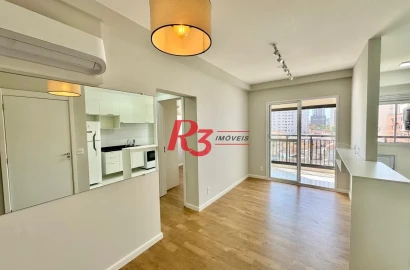 Apartamento com 2 dormitórios para alugar, 62 m² por R$ 4.600,00/mês - Marapé - Santos/SP