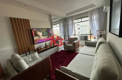 Apartamento com 2 dormitórios à venda, 110 m² por R$ 600.000,00 - Marapé - Santos/SP