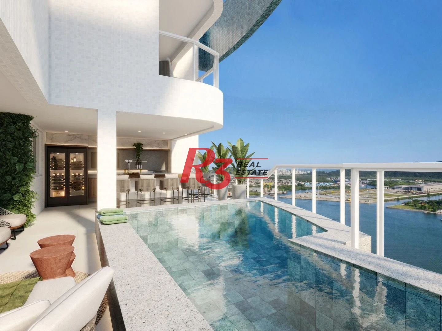 Cobertura frente mar com 4 suítes à venda, 301 m² por R$ 7.900.000 - Ponta da Praia - Santos/SP