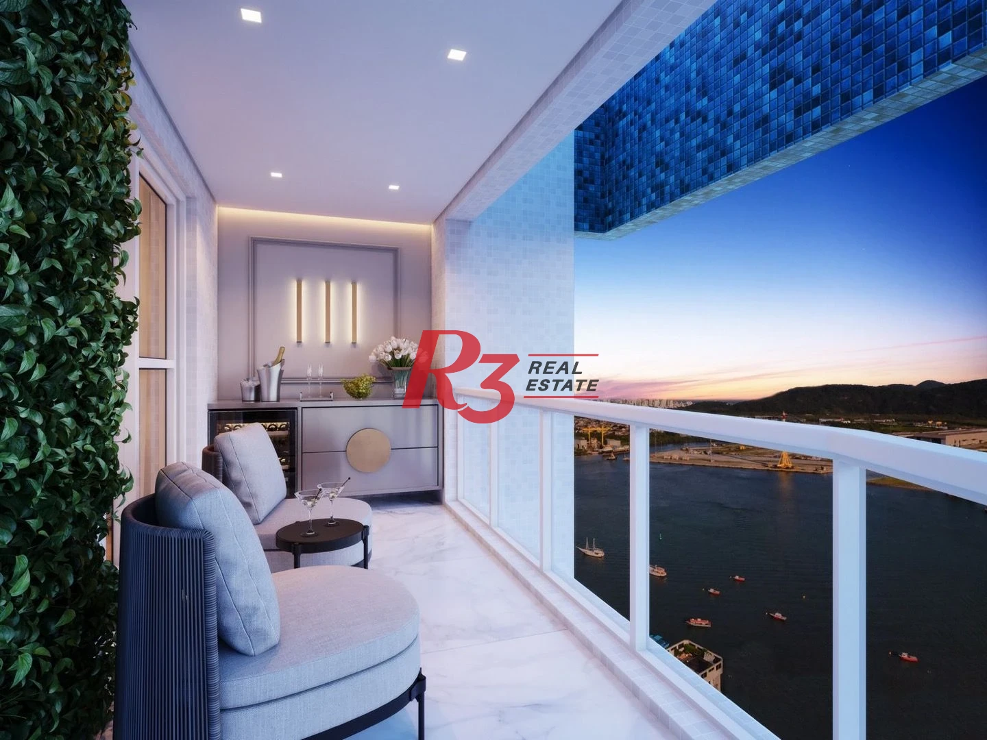 Cobertura frente mar com 4 suítes à venda, 301 m² por R$ 7.900.000 - Ponta da Praia - Santos/SP