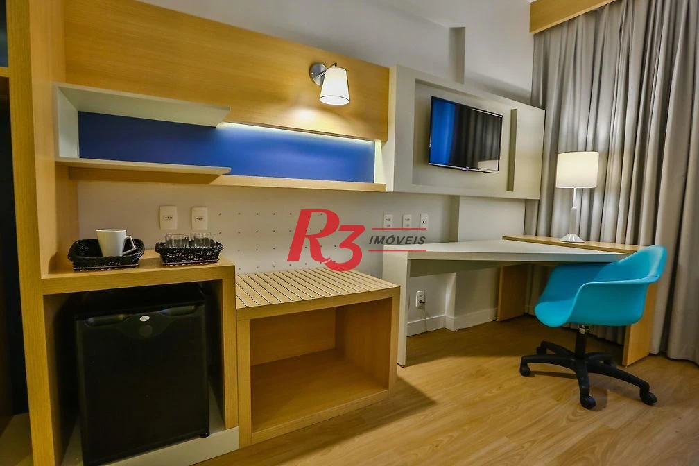 Flat com 1 dormitório à venda, 30 m² por R$ 465.000,00 - Gonzaga - Santos/SP