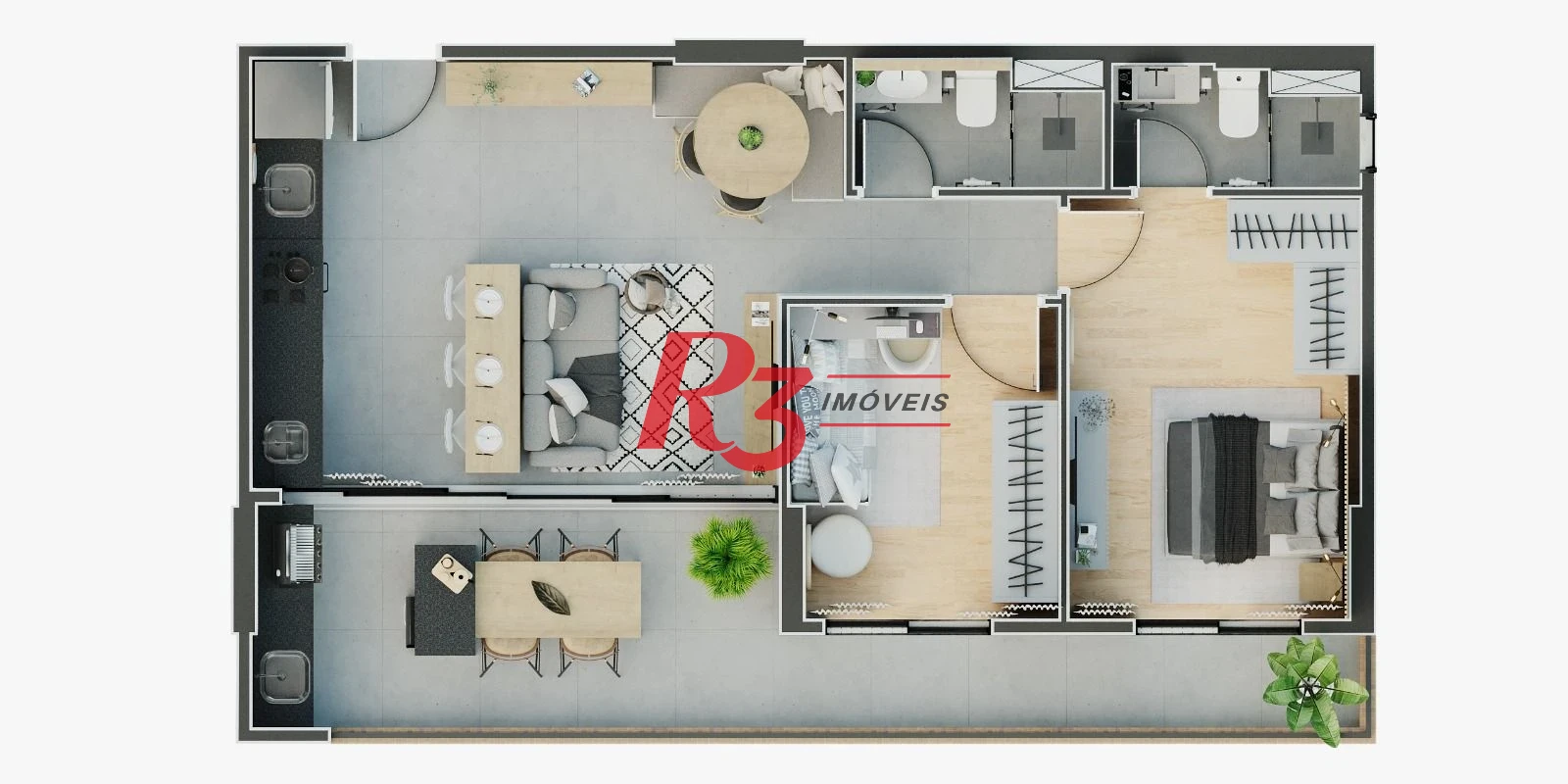 Apartamento com 2 dormitórios, 65 m² - venda por R$ 950.000,00 ou aluguel por R$ 6.500,00/mês - Ponta da Praia - Santos/SP