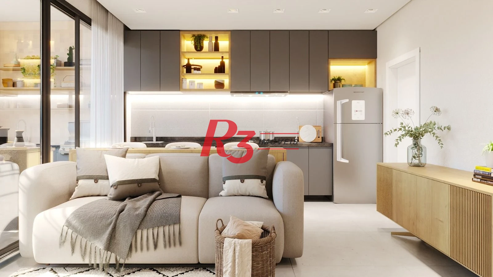 Apartamento com 2 dormitórios, 65 m² - venda por R$ 950.000,00 ou aluguel por R$ 6.500,00/mês - Ponta da Praia - Santos/SP