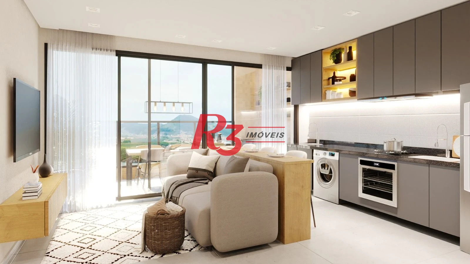 Apartamento com 2 dormitórios, 65 m² - venda por R$ 950.000,00 ou aluguel por R$ 6.500,00/mês - Ponta da Praia - Santos/SP
