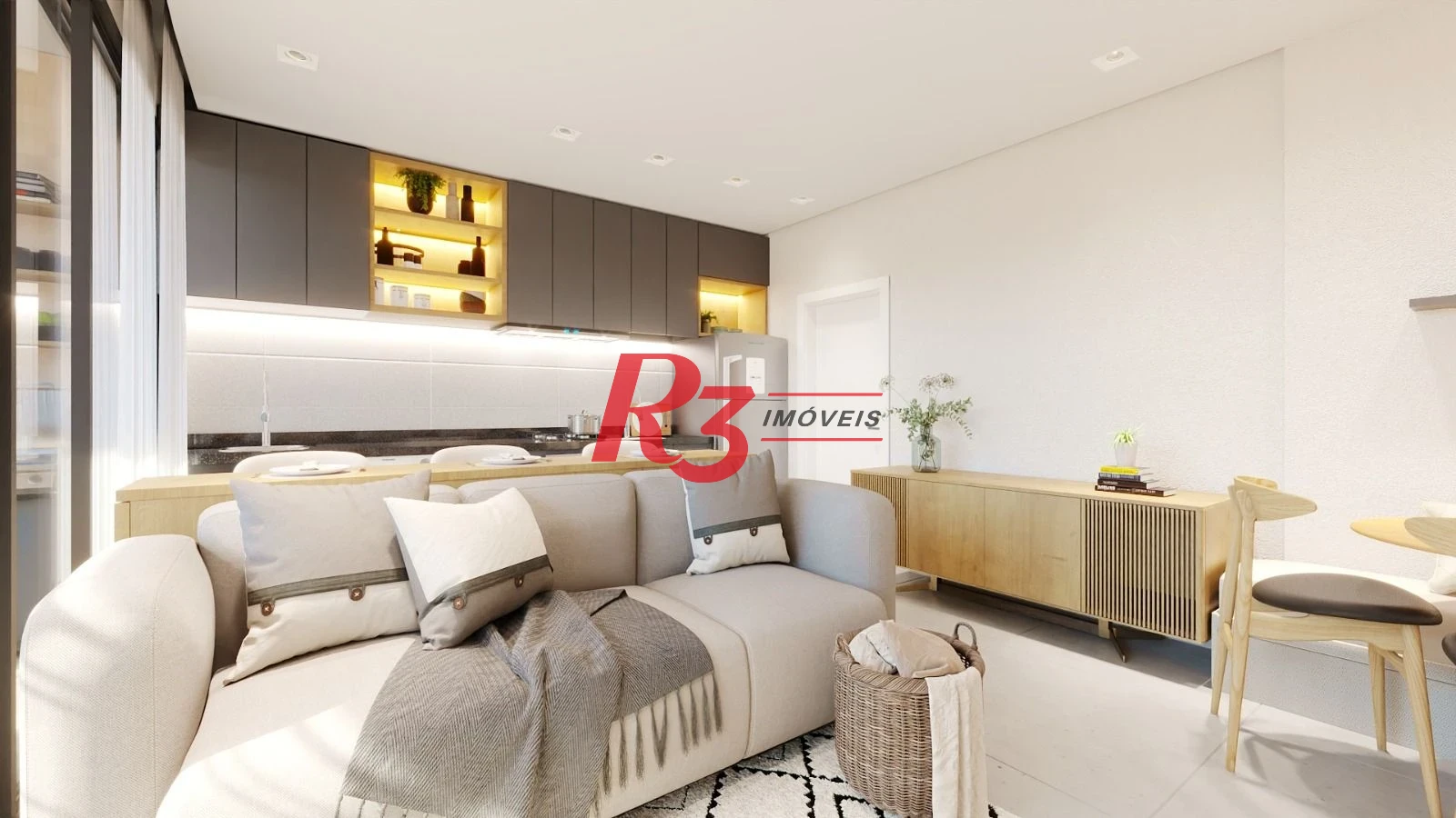 Apartamento com 2 dormitórios, 65 m² - venda por R$ 950.000,00 ou aluguel por R$ 6.500,00/mês - Ponta da Praia - Santos/SP
