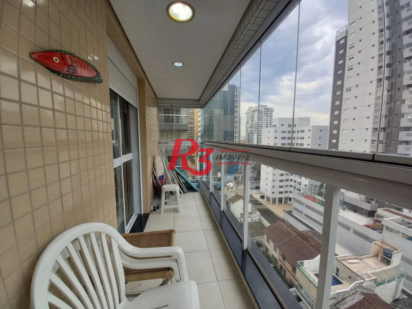 Apartamento com 3 dormitórios à venda, 125 m² por R$ 1.850.000,00 - Embaré - Santos/SP