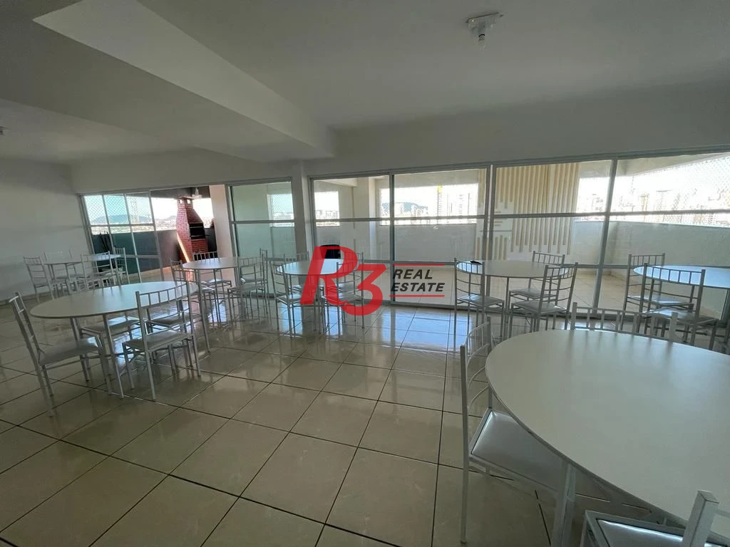 Apartamento Garden com 1 dormitório para alugar, 38 m² por R$ 3.350,00/mês - Macuco - Santos/SP