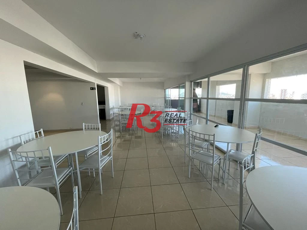 Apartamento Garden com 1 dormitório para alugar, 38 m² por R$ 3.350,00/mês - Macuco - Santos/SP