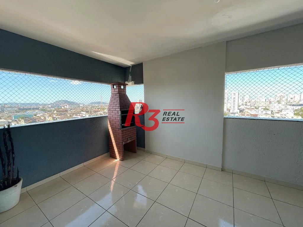 Apartamento Garden com 1 dormitório para alugar, 38 m² por R$ 3.350,00/mês - Macuco - Santos/SP