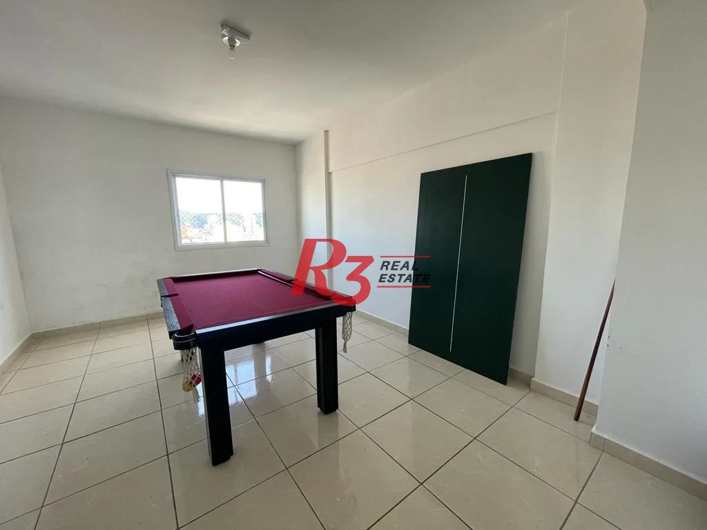 Apartamento Garden com 1 dormitório para alugar, 38 m² por R$ 3.350,00/mês - Macuco - Santos/SP