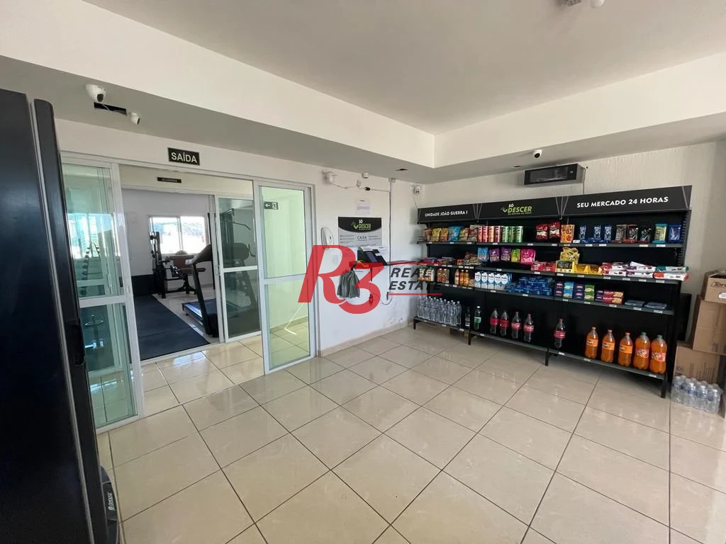 Apartamento Garden com 1 dormitório para alugar, 38 m² por R$ 3.350,00/mês - Macuco - Santos/SP
