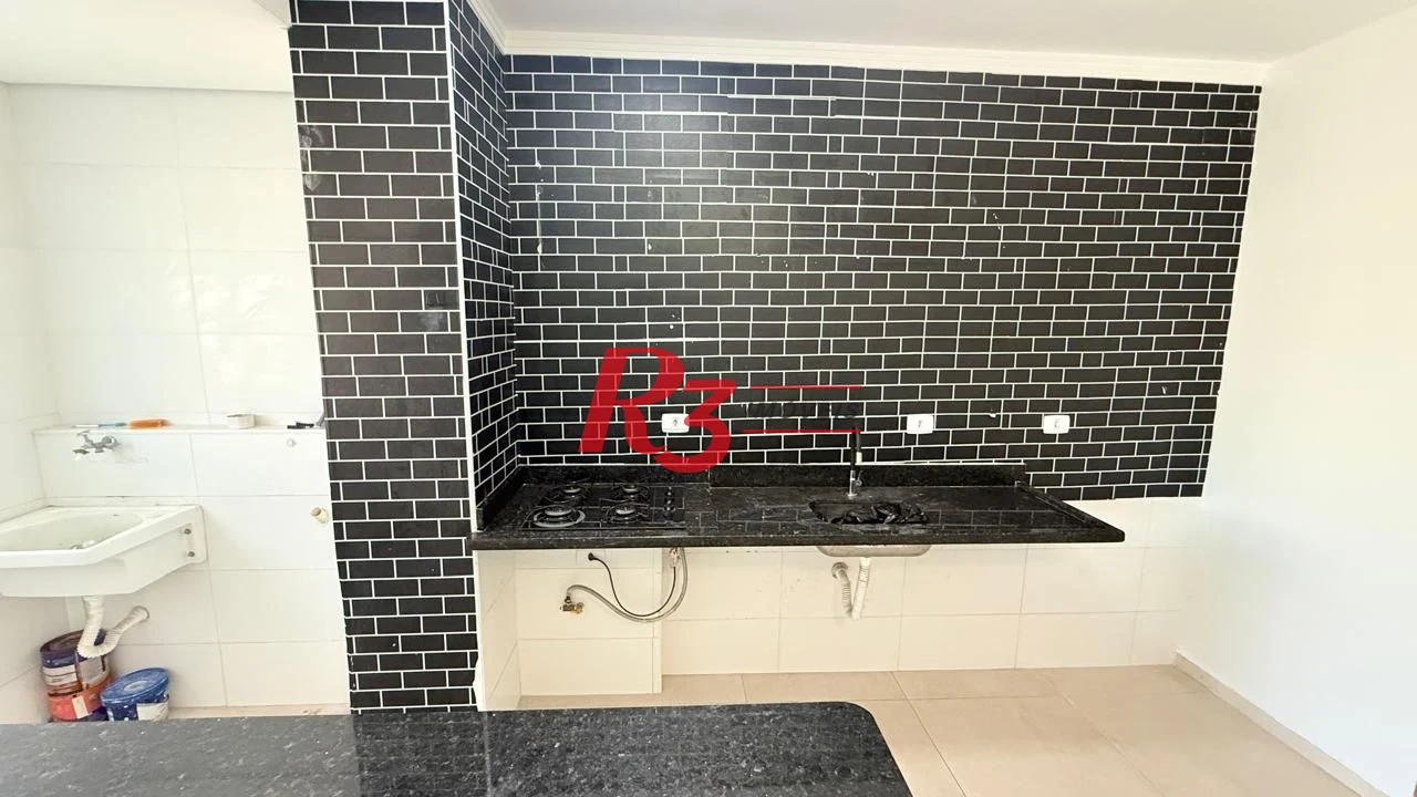Apartamento Garden com 1 dormitório para alugar, 38 m² por R$ 3.000,00/mês - Macuco - Santos/SP