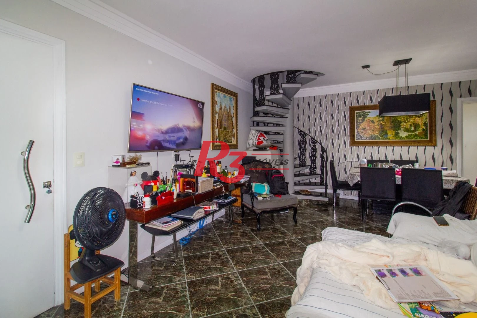 Cobertura com 3 dormitórios à venda, 255 m² por R$ 1.700.000,00 - Pompéia - Santos/SP