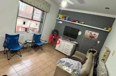 Kitnet para alugar, 32 m² por R$ 2.800,00/mês - Aparecida - Santos/SP