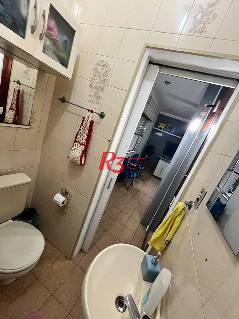 Kitnet para alugar, 32 m² por R$ 2.800,00/mês - Aparecida - Santos/SP