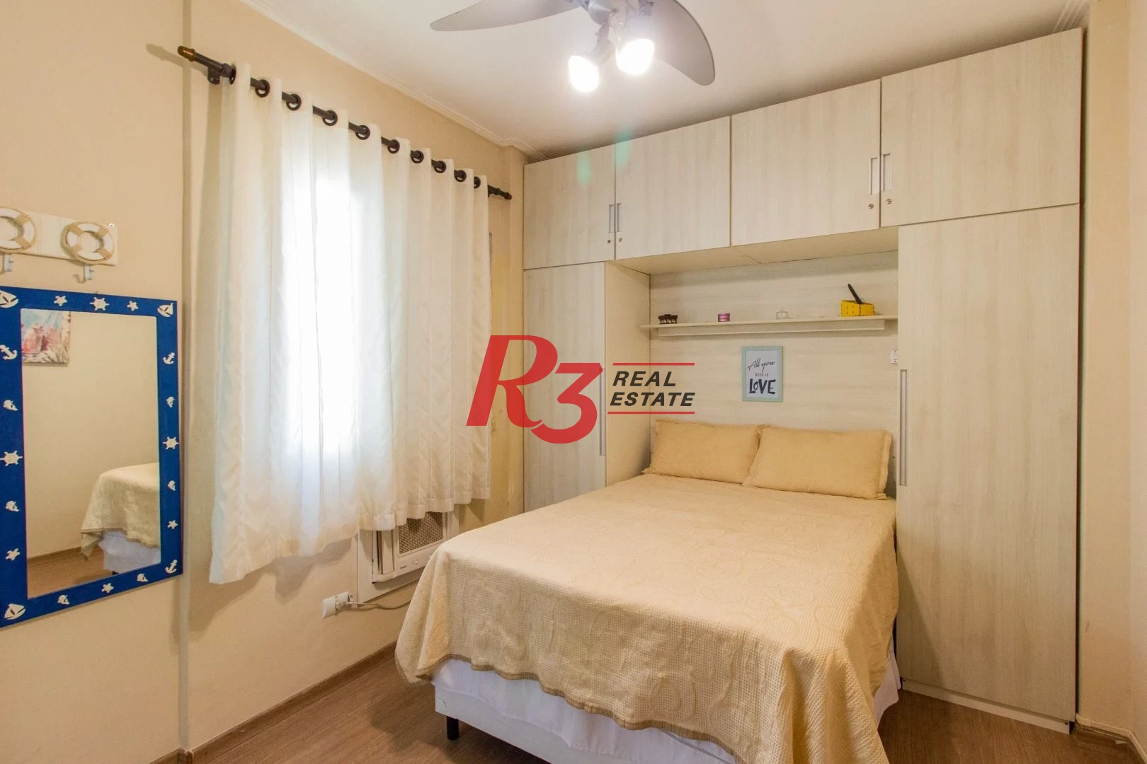 Apartamento com 1 dormitório para alugar, 40 m² por R$ 4.200,00/mês - Gonzaga - Santos/SP