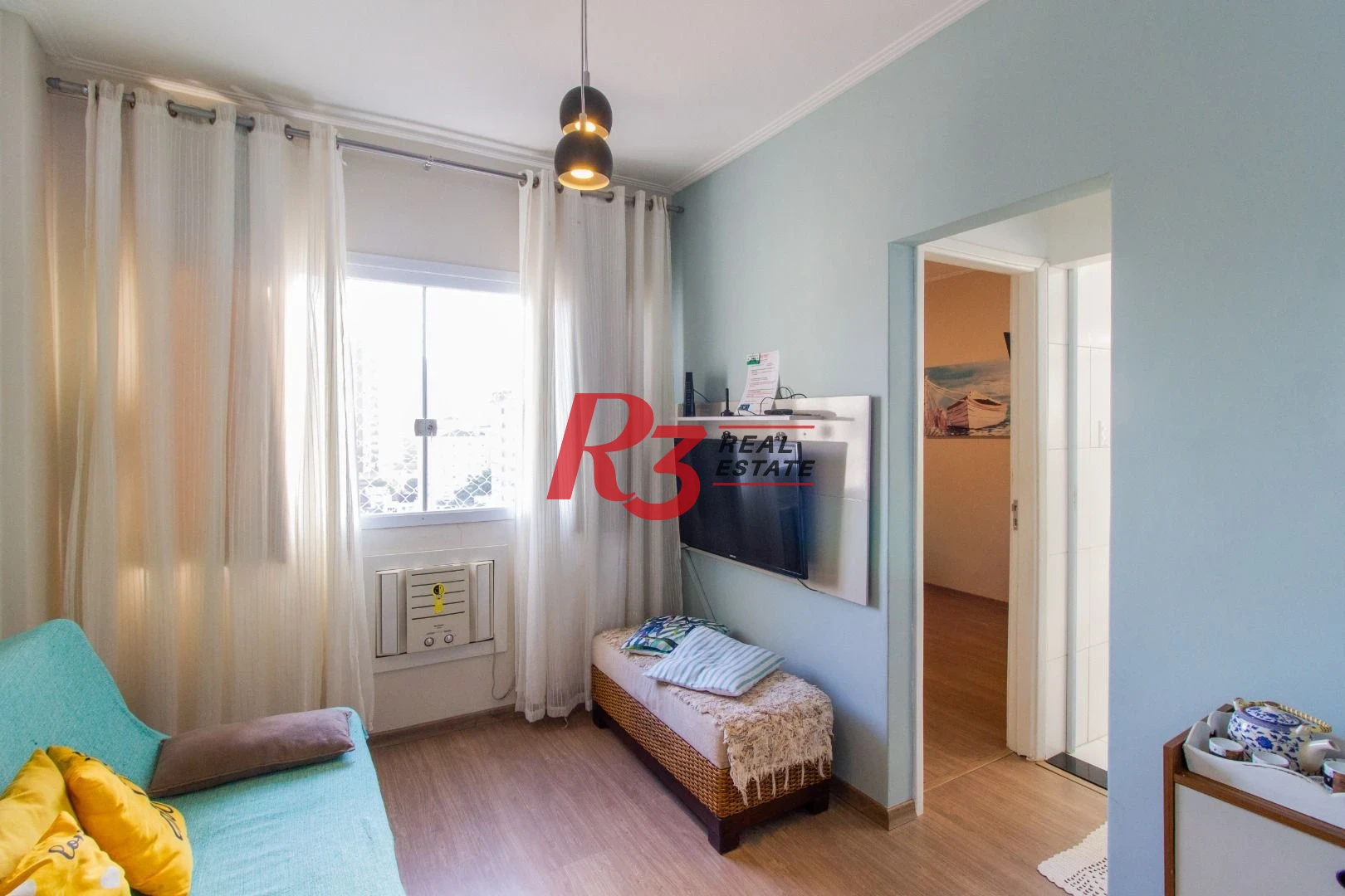 Apartamento com 1 dormitório para alugar, 40 m² por R$ 4.200,00/mês - Gonzaga - Santos/SP