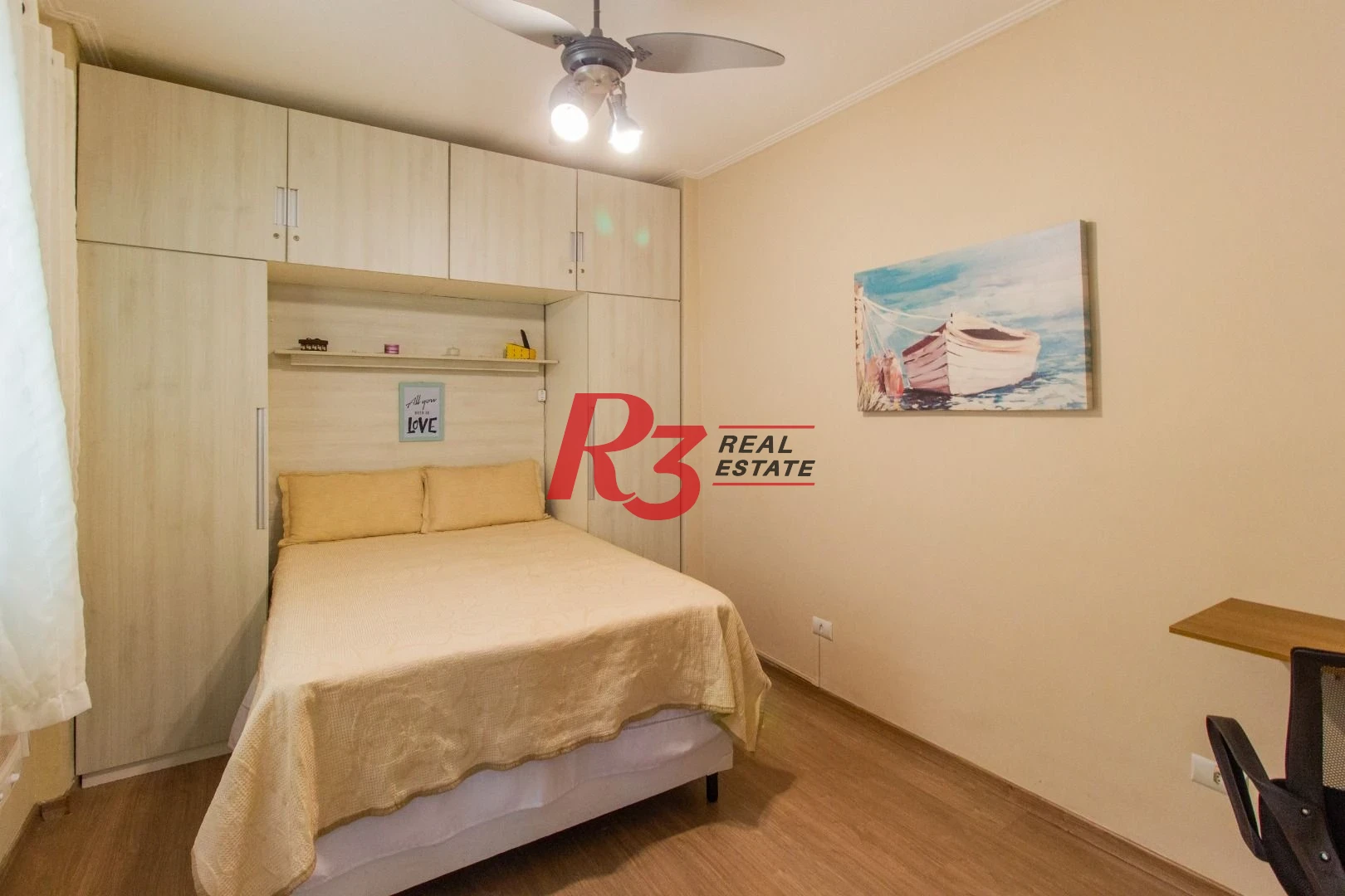 Apartamento com 1 dormitório para alugar, 40 m² por R$ 4.200,00/mês - Gonzaga - Santos/SP