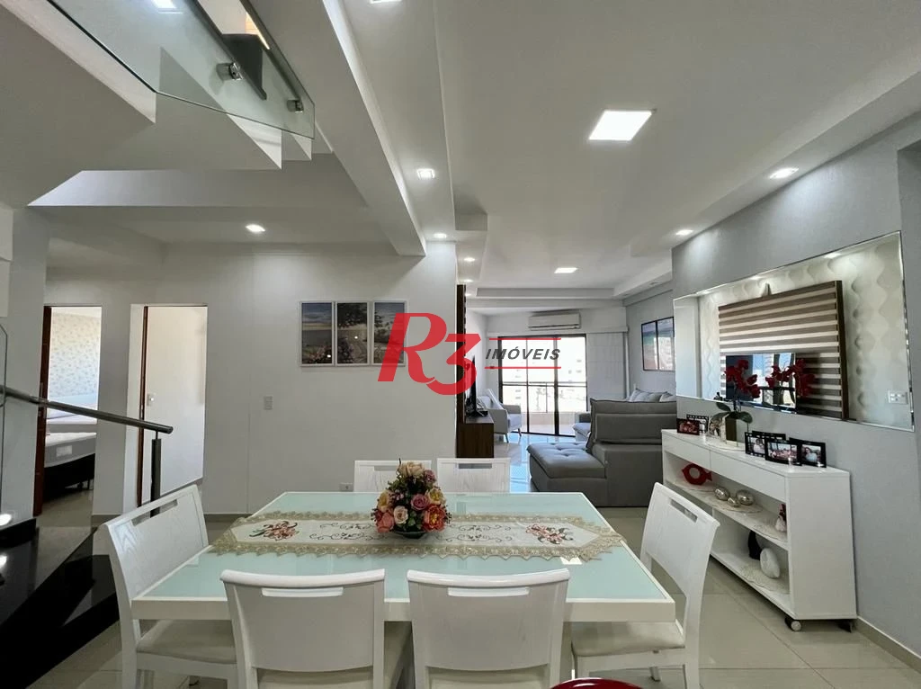 Cobertura à venda, 280 m² por R$ 2.200.000,00 - Barra Funda - Guarujá/SP