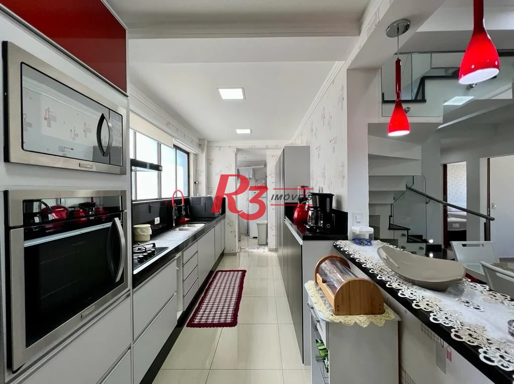 Cobertura à venda, 280 m² por R$ 2.200.000,00 - Barra Funda - Guarujá/SP