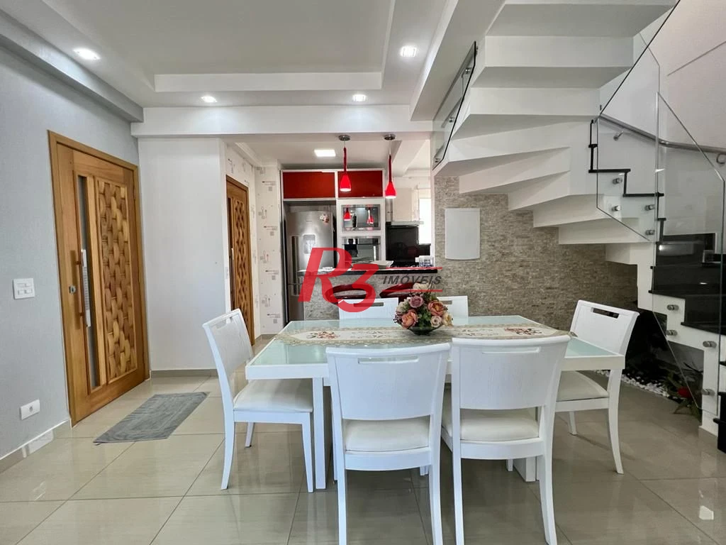 Cobertura à venda, 280 m² por R$ 2.200.000,00 - Barra Funda - Guarujá/SP
