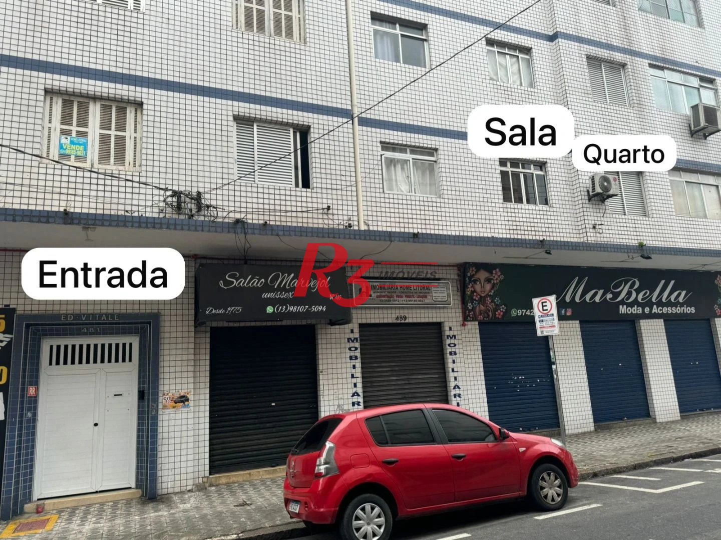 Apartamento de 1 quarto à venda no Centro de São Vicente.