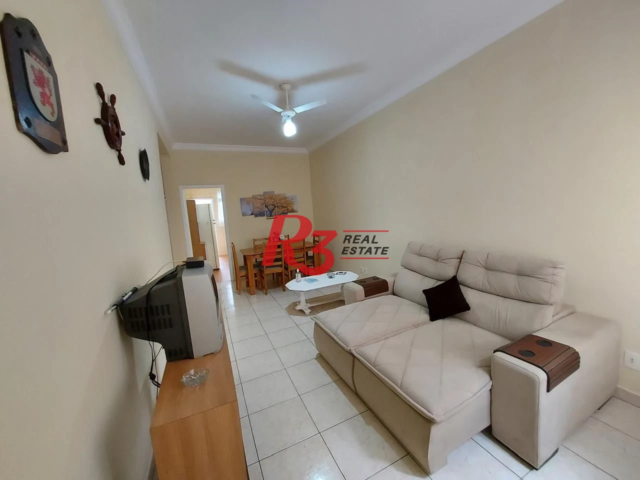 Apartamento com 3 dormitórios para alugar, 118 m² por R$ 3.700,02/mês - Gonzaga - Santos/SP