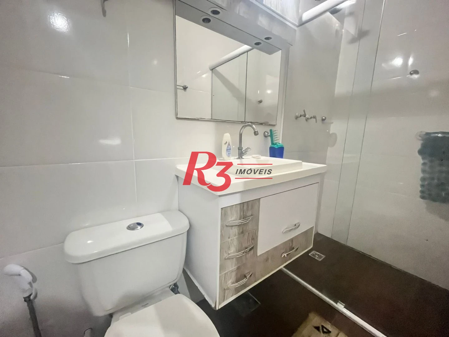 Apartamento com 2 dormitórios c suite, dep completa - Boqueirão - Santos