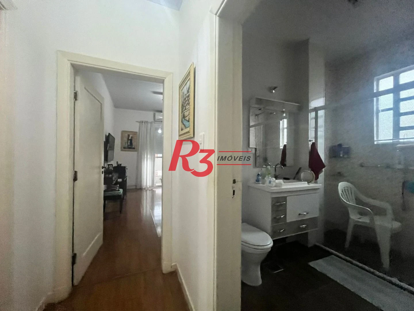 Apartamento com 2 dormitórios c suite, dep completa - Boqueirão - Santos