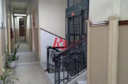 Sala comercial no centro historico de  Santos