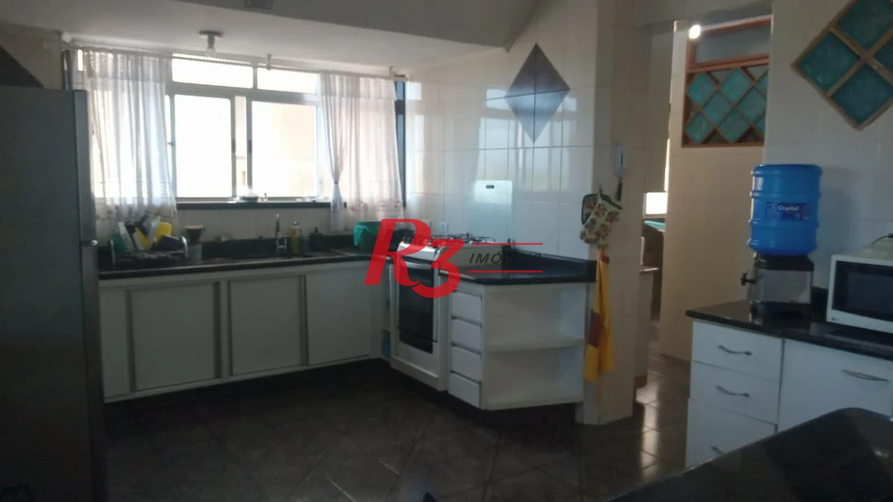 Apartamento com 3 dormitórios para alugar, 148 m² por R$ 8.250,00/mês - Pompéia - Santos/SP