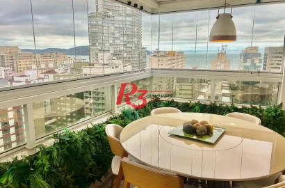 Apartamento à venda, 220 m² por R$ 3.180.000,00 - Pompéia - Santos/SP