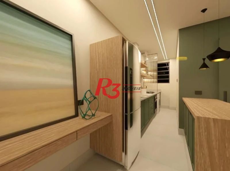 Apartamento com 1 dormitório à venda, 60 m² por R$ 480.000,00 - Boqueirão - Santos/SP
