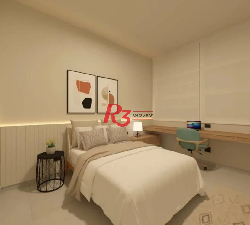 Apartamento com 1 dormitório à venda, 60 m² por R$ 480.000,00 - Boqueirão - Santos/SP