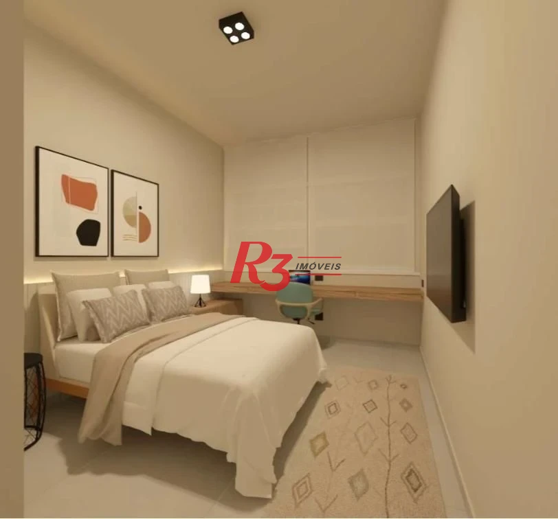 Apartamento com 1 dormitório à venda, 60 m² por R$ 480.000,00 - Boqueirão - Santos/SP
