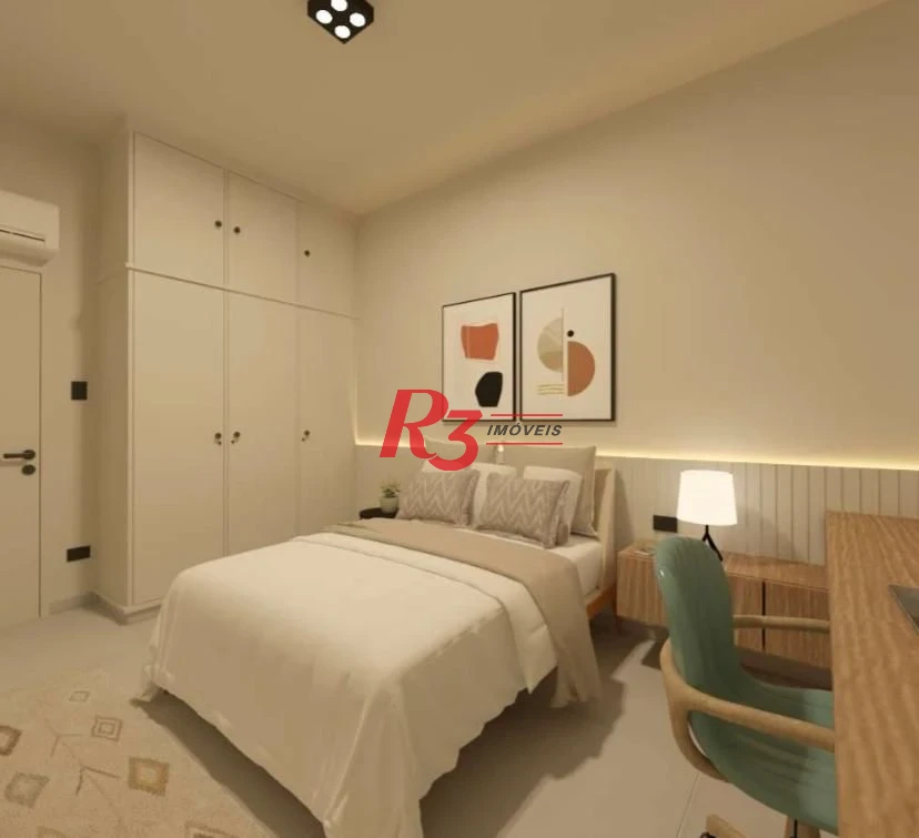 Apartamento com 1 dormitório à venda, 60 m² por R$ 480.000,00 - Boqueirão - Santos/SP