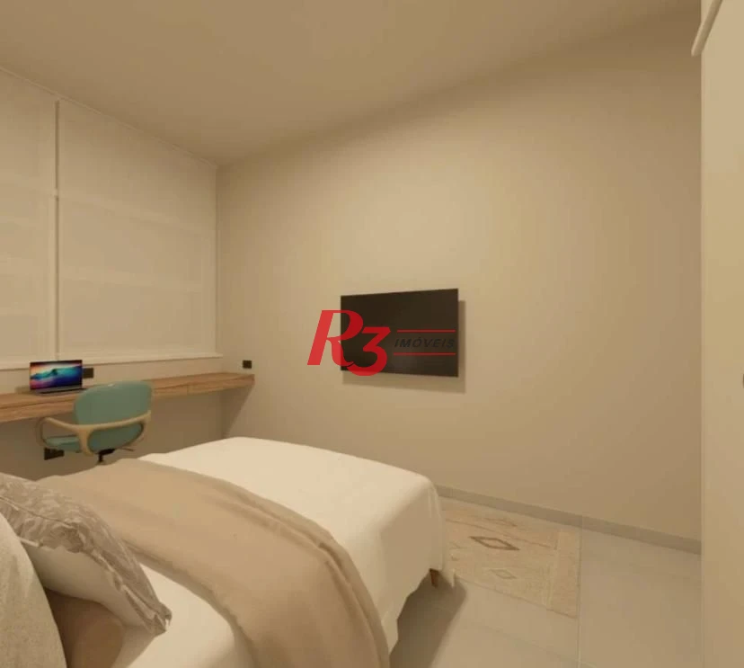 Apartamento com 1 dormitório à venda, 60 m² por R$ 480.000,00 - Boqueirão - Santos/SP
