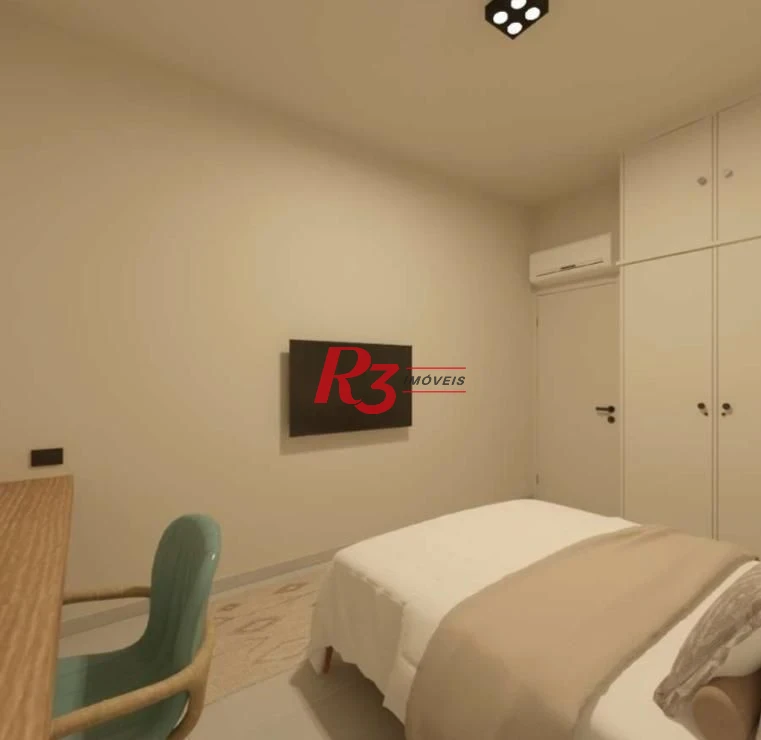 Apartamento com 1 dormitório à venda, 60 m² por R$ 480.000,00 - Boqueirão - Santos/SP