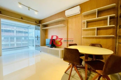 Apartamento com 1 dormitório à venda, 54 m² por R$ 850.000,00 - Embaré - Santos/SP