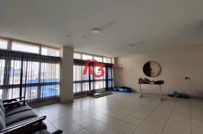 Sala para alugar, 128 m² - Centro - Santos/SP