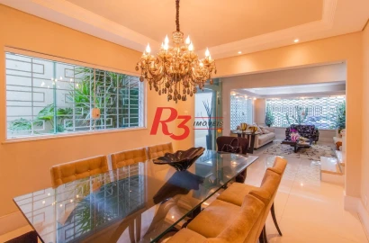 Sobrado para alugar, 320 m² por R$ 16.902,00/mês - Gonzaga - Santos/SP