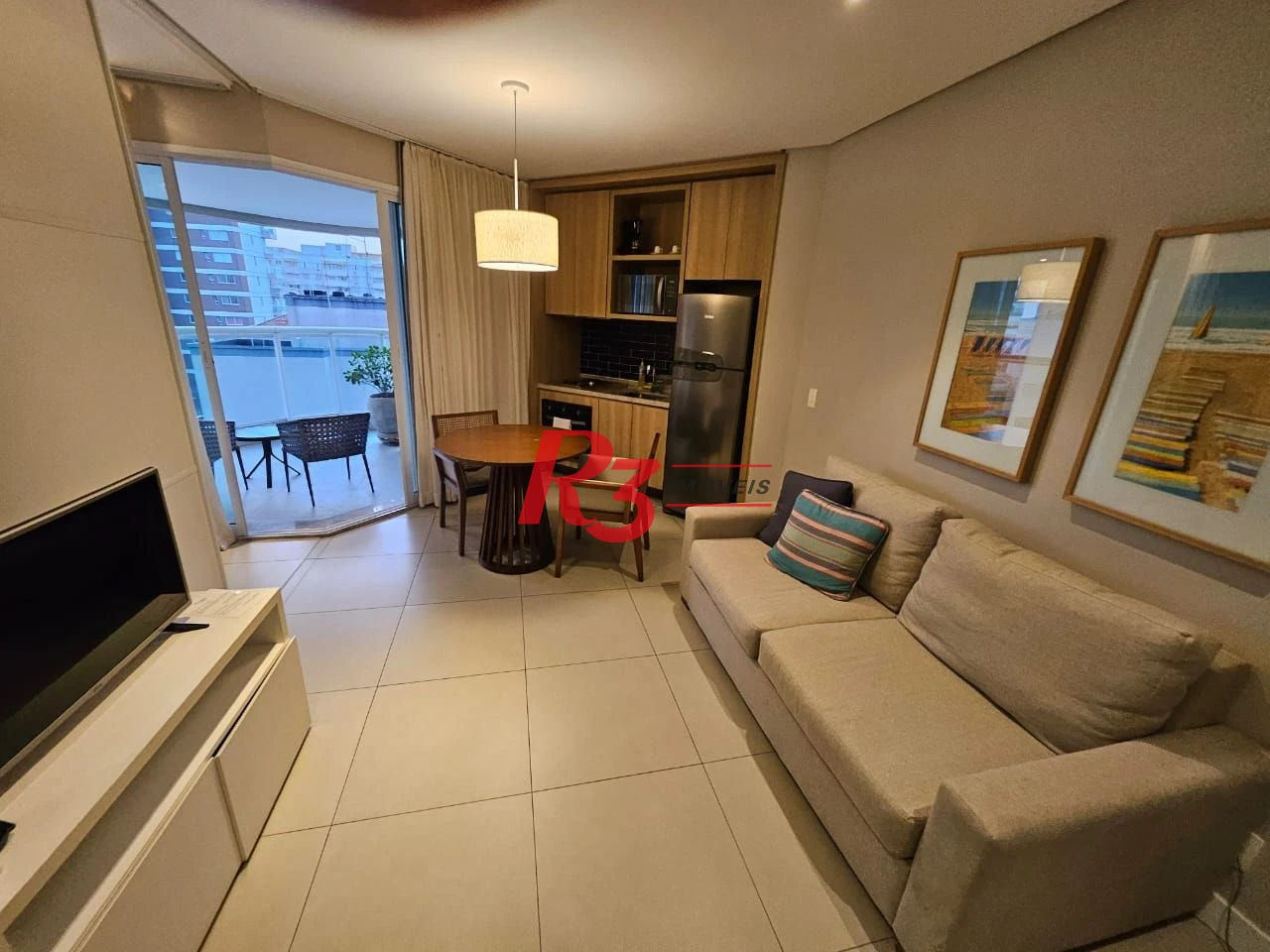 Apartamento com 1 dormitório à venda, 45 m² por R$ 860.000 - Pompéia - Santos/SP