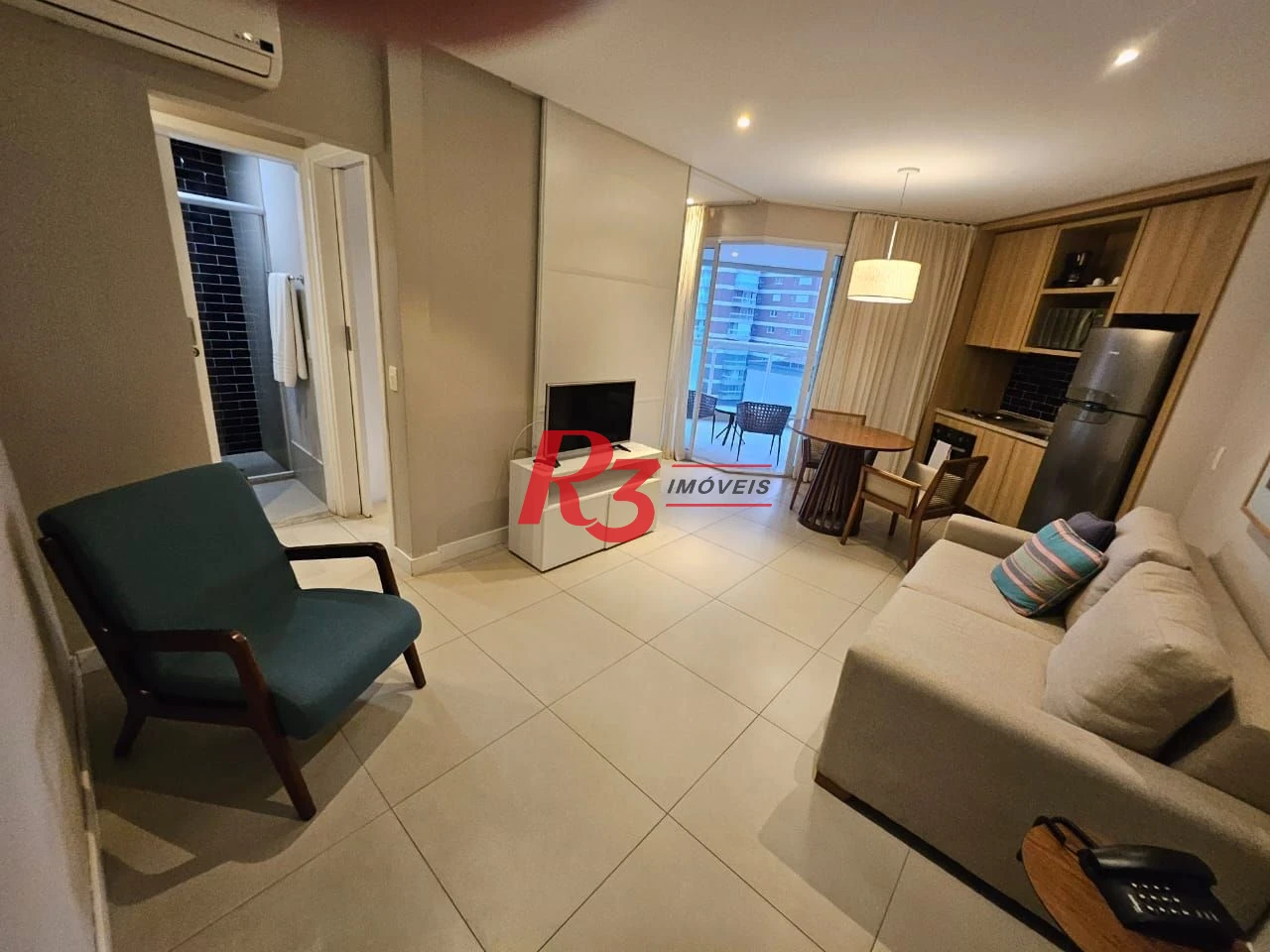 Apartamento com 1 dormitório à venda, 45 m² por R$ 860.000 - Pompéia - Santos/SP