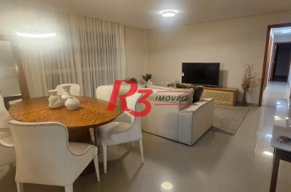 Apartamento com 3 dormitórios, 129 m² - venda por R$ 1.550.000,00 ou aluguel por R$ 9.500,00/mês - Embaré - Santos/SP
