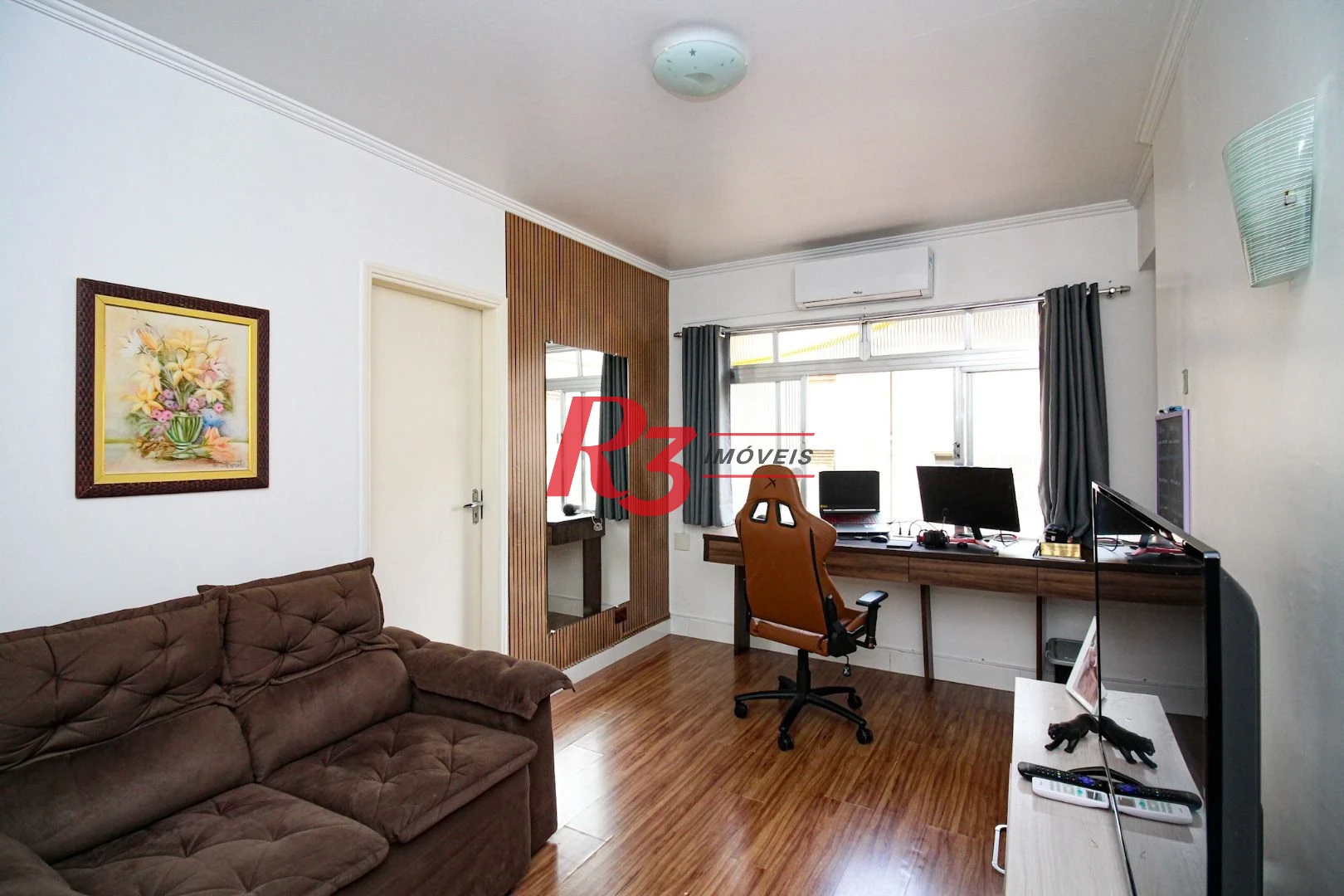 Apartamento com 1 dormitório, 49 m² - venda por R$ 375.000,00 ou aluguel por R$ 3.600,00 - Gonzaga - Santos/SP