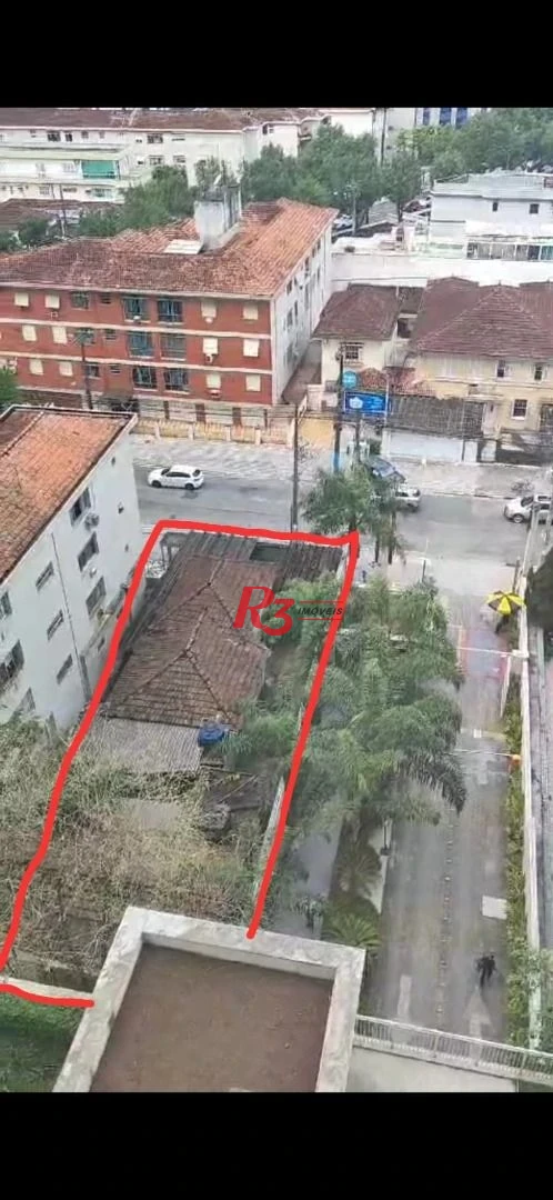 Terreno para alugar, 350 m² por R$ 13.400,00/mês - Marapé - Santos/SP