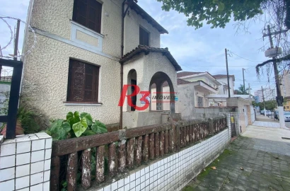 Casa com 3 quartos, 148 m² - venda por R$ 950.000 ou aluguel por R$ 6.031/mês - Vila Belmiro - Santos/SP