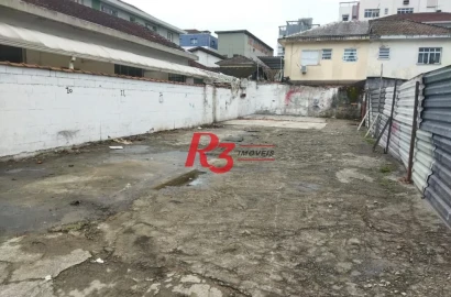 Terreno, 332 m² - venda por R$ 1.250.000,00 ou aluguel por R$ 4.500,01/mês - Campo Grande - Santos/SP