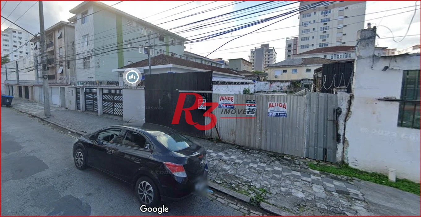 Terreno, 332 m² - venda por R$ 1.250.000,00 ou aluguel por R$ 4.500,01/mês - Campo Grande - Santos/SP